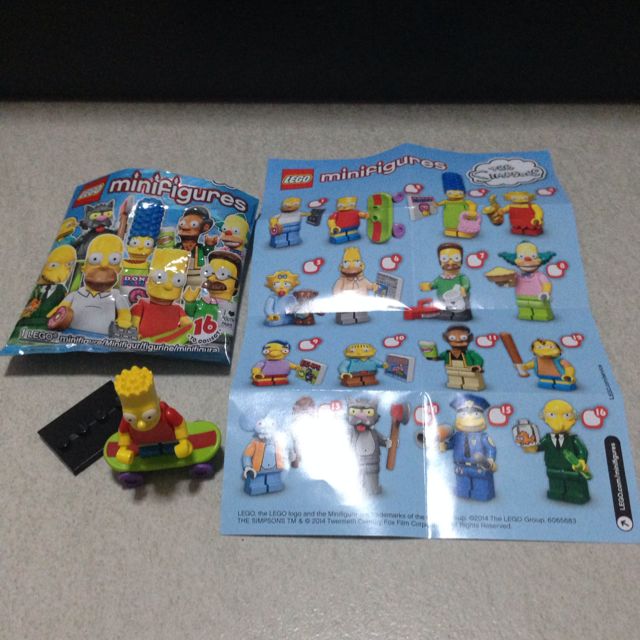Bart simpson lego figure clearance