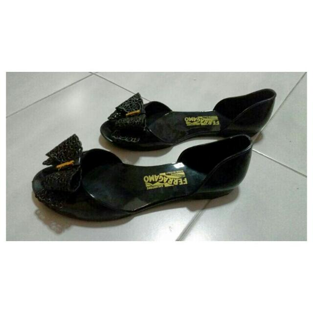 Replica salvatore top ferragamo jelly shoes