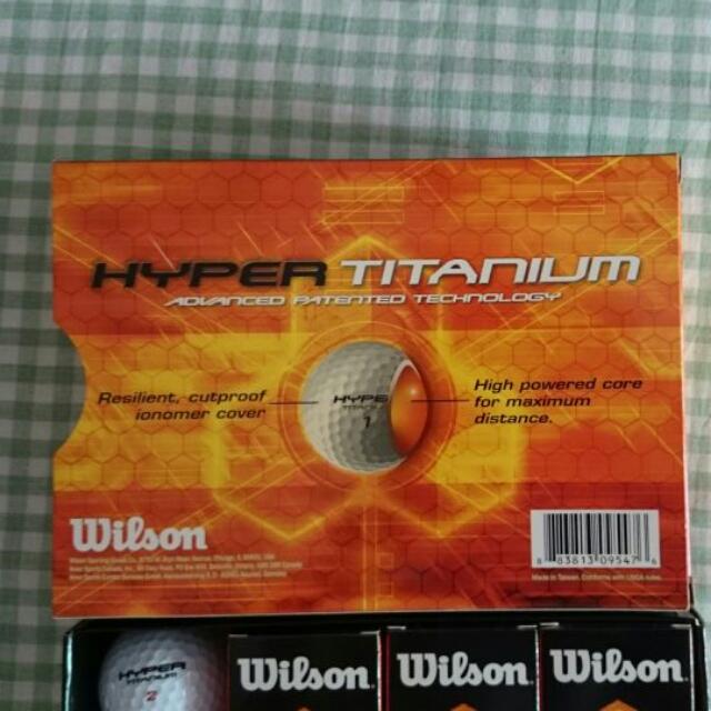 Wilson Hyper Titanium Golf Ball, Sports Equipment, Sports & Games