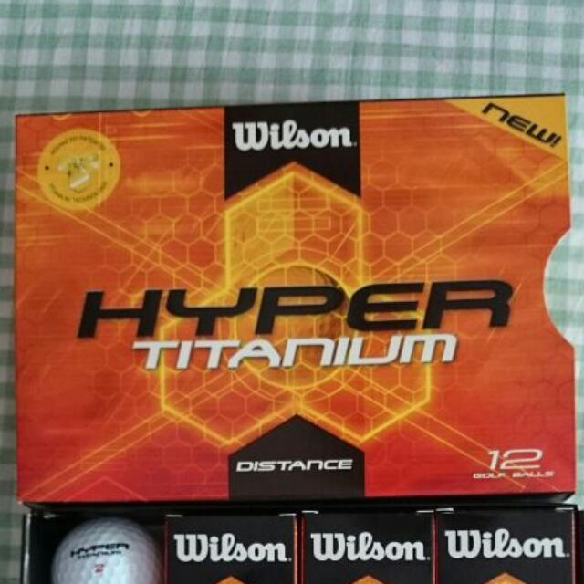 Wilson Hyper Titanium Golf Ball, Sports Equipment, Sports & Games