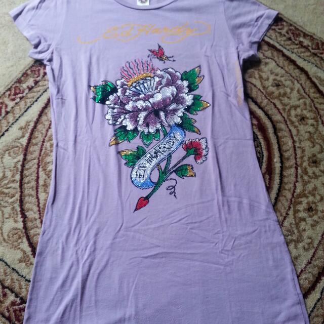 ed hardy purple shirt