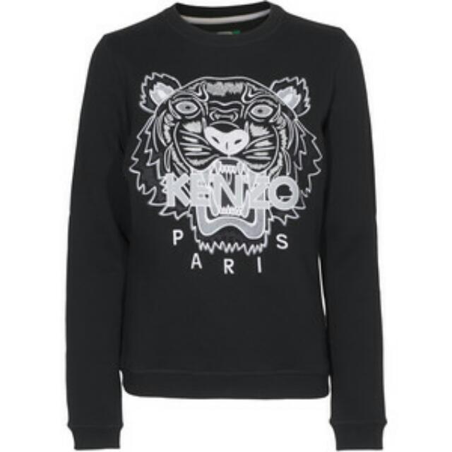 kenzo black tiger sweatshirt mens