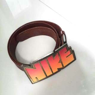 NIKE Buckle And Leather Belt