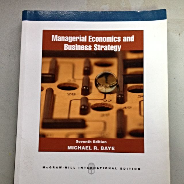 Managerial Economics And Business Strategy Seventh Edition