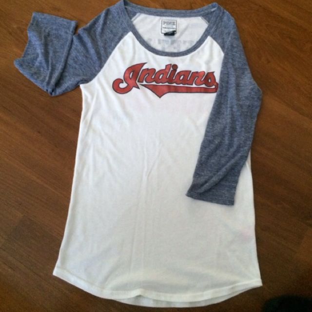 pink cleveland indians shirt