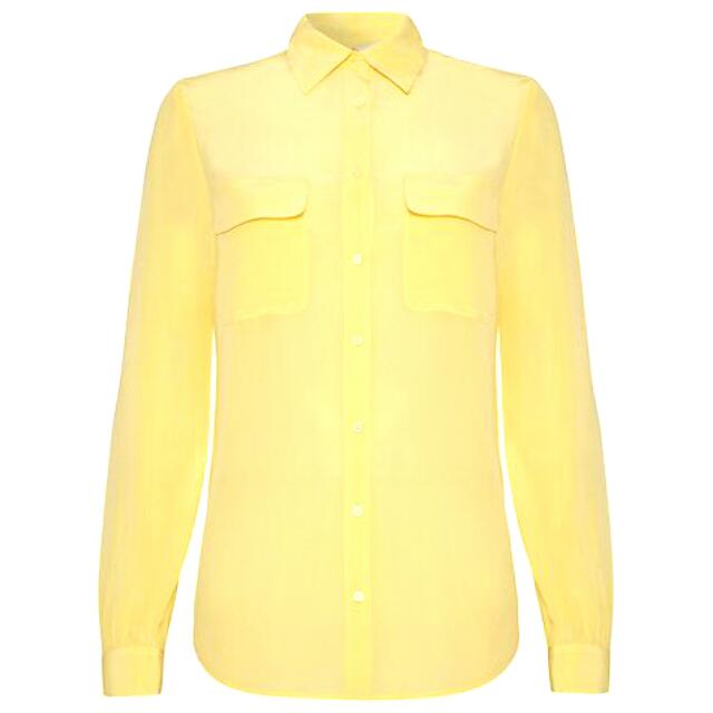 yellow sheer shirt