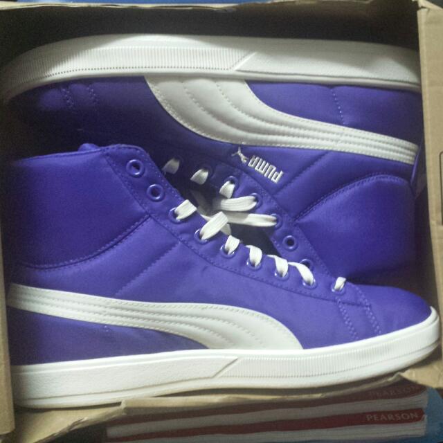 purple puma shoes mens