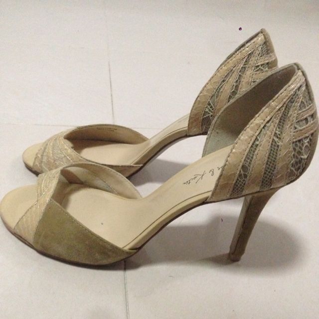 sand colored heels