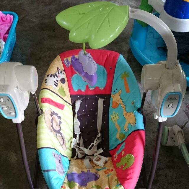 Fisherprice Luv U Zoo Space Saver Swing And Seat