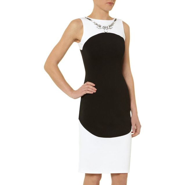 dorothy perkins black and white dress