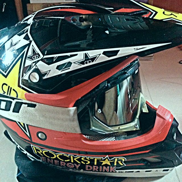 rockstar energy motocross helmet