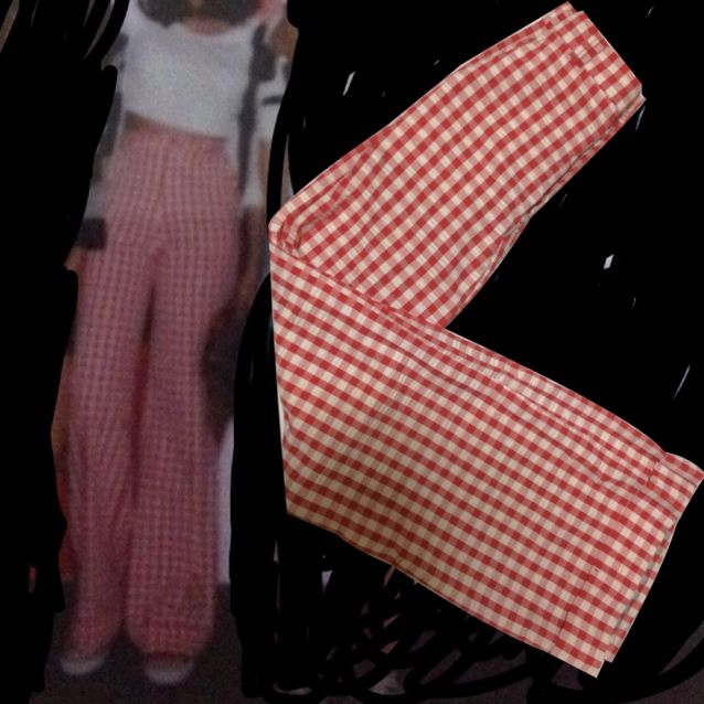 gingham flares