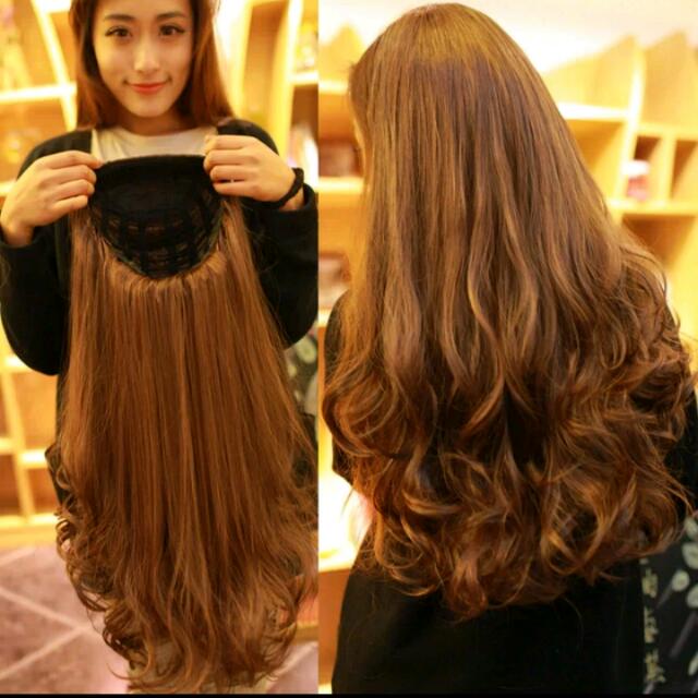 Half head hair wig clearance
