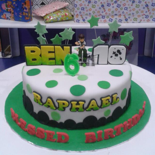 Sale Preloved Ben 10 Birthday Cake Topper Babies Kids On Carousell