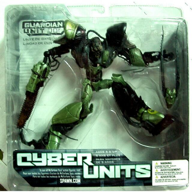 Mcfarlane Spawn Cyber Units Guardian Green Unit 001 Action Figure Hobbies Toys Toys Games On Carousell