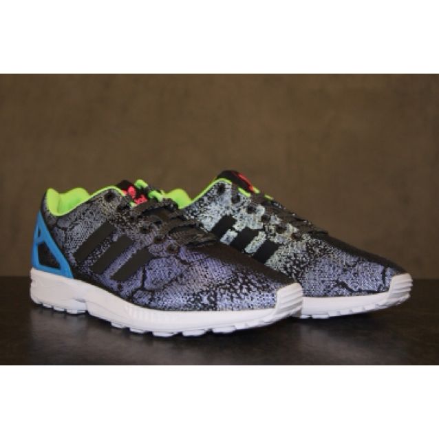zx flux snakeskin reflective