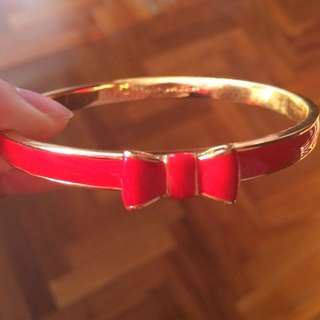 [REDUCED PRICE] Kate Spade Take A Bow Bangle (Red)