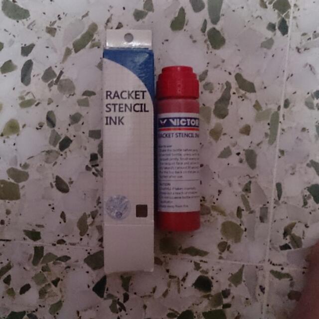 Yonex Stencil Card + Victor Stencil Ink , Sports Equipment, Sports