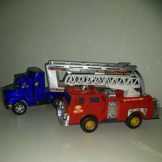 Truck & Fire Engine