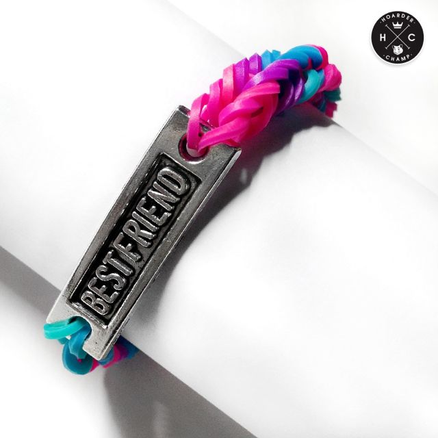 Graduation Best Friend Forever Bff Rainbow Loom Bracelet Men S