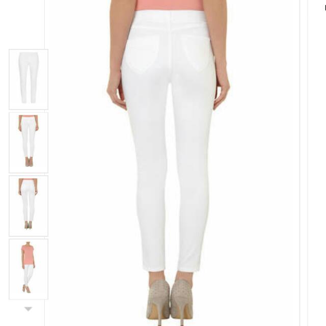 White capri outlet jeggings