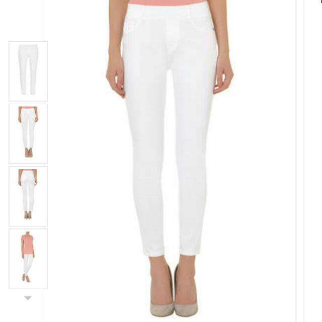 Dorothy Pekins White Eden Capri Jeggings