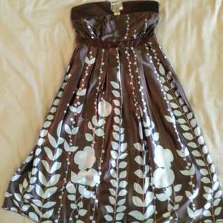 Satin tube dress