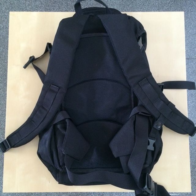 Muji Black Canvas Backpack, Men's Fashion, Bags, Backpacks on Carousell