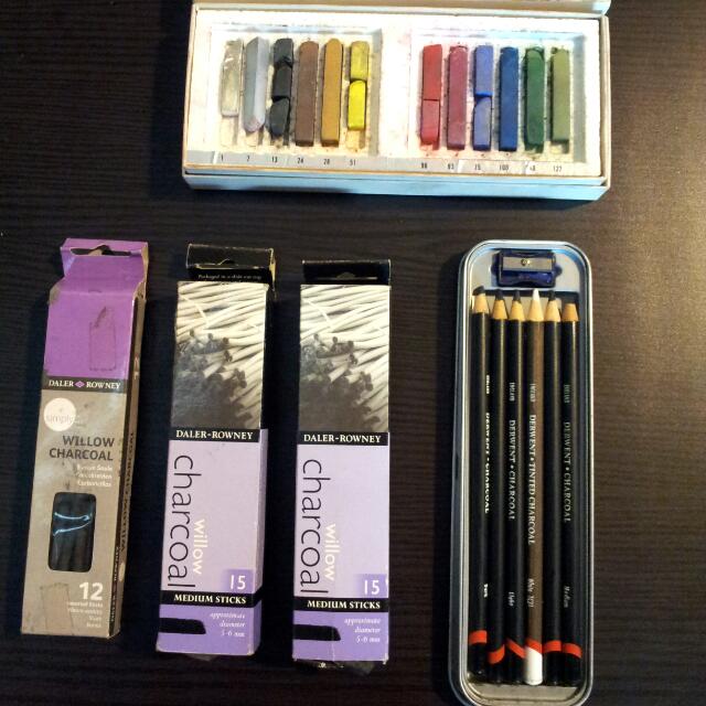 Willow Charcoal Charcoal Pencils Soft Pastels Design Craft