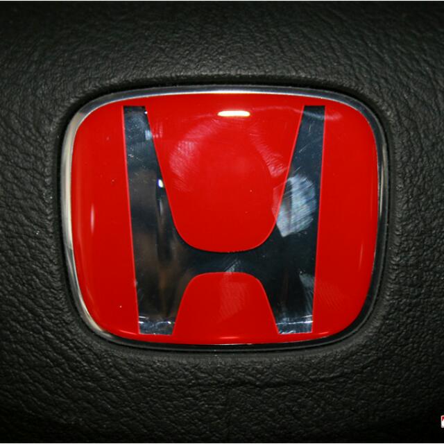 Honda Red H STEERING WHEEL EMBLEM Fitment application 20062014 HONDA