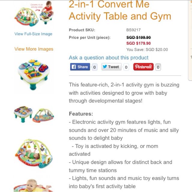 bright starts 2 in 1 convertme activity table and gym