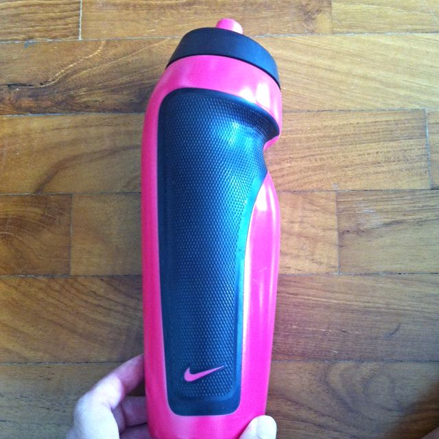 pink nike bottle