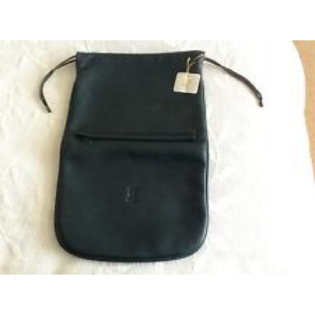 leather shoe bag