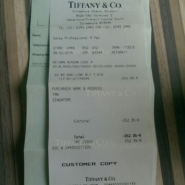 Tiffany and on sale co credit