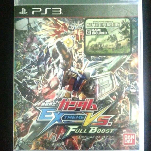 Gundam Extreme Vs Full Boost Ps3 Original Games Toys Games On Carousell