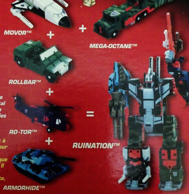 Transformers R.I.D Combiners Decepticons Ruination (MOC), Hobbies