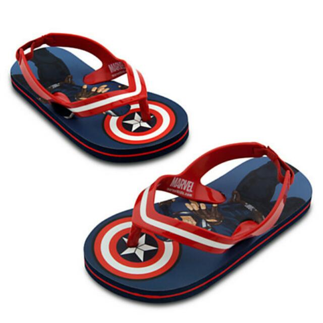 captain america flip flops