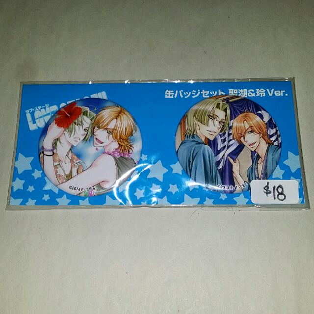 Love Stage Can Badge Set Manga Style Shougo X Rei Hobbies Toys Memorabilia Collectibles Fan Merchandise On Carousell