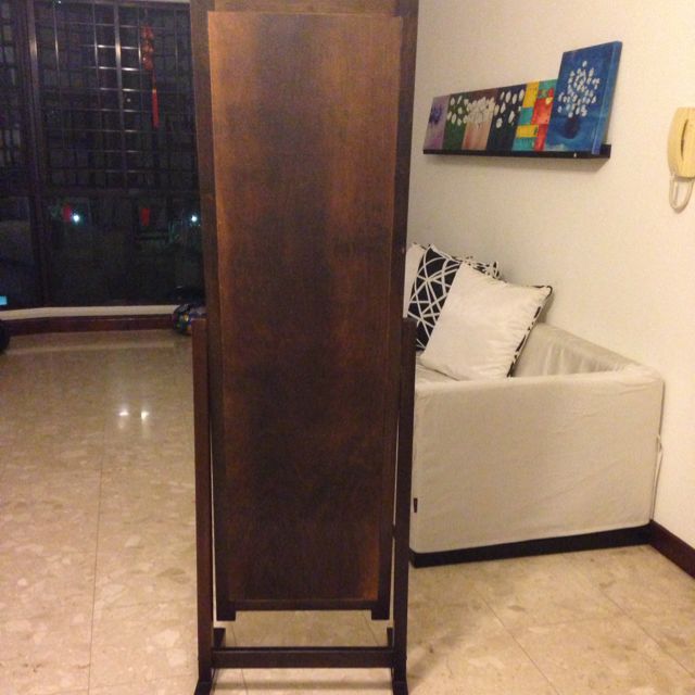 Standing Mirror Teak Wood Frame Furniture On Carou Standing Mirror Teak Wood Frame