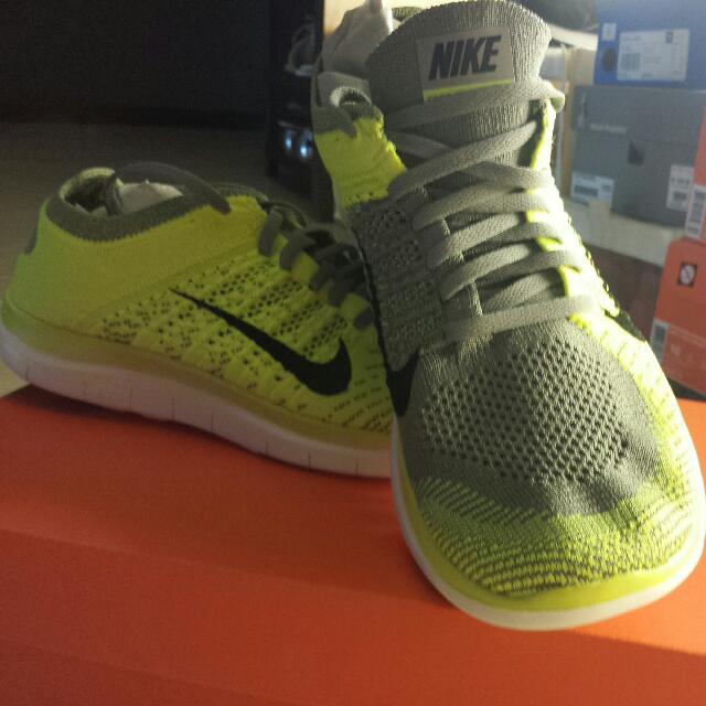Nike free flyknit 4.0 mens yellow Clearance