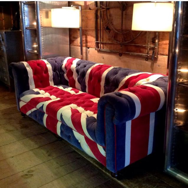 Model B Material Cotton Fabric British London Flag Sofa Union Jack Furniture On Carousell