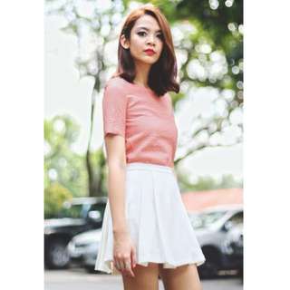 BNWT BNIB *FASHMOB BRIDGE* Leatherette Boxy Top in Pink