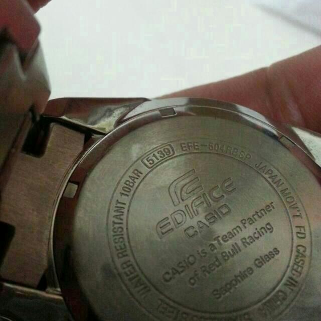 Casio Edifice Red Bull Team W o Box authentic