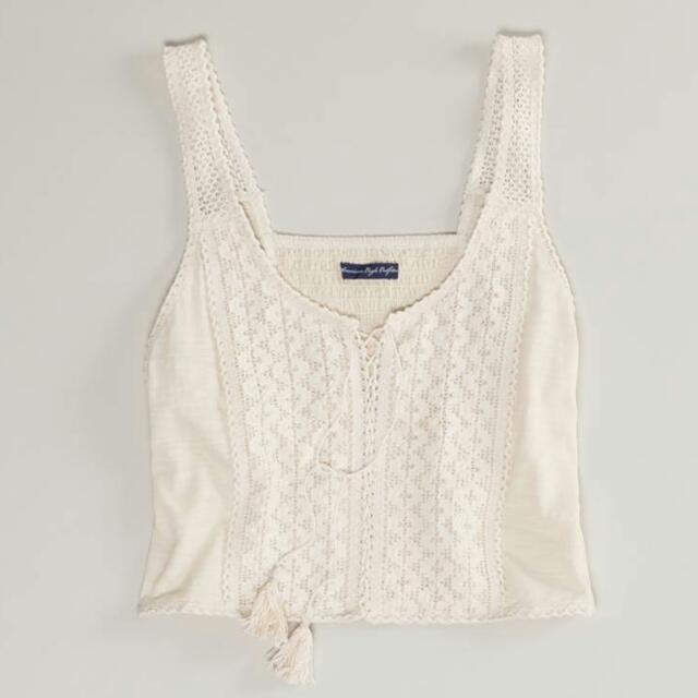 american eagle crochet top