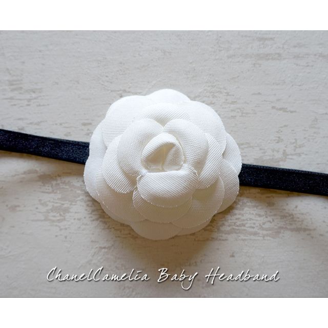 chanel baby headband