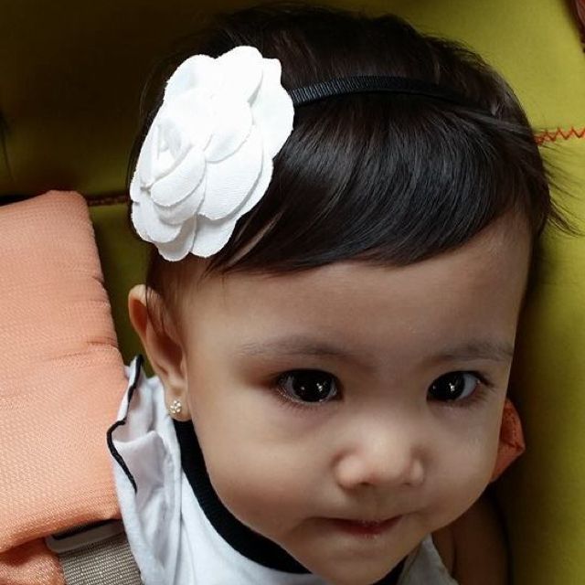 chanel baby headband