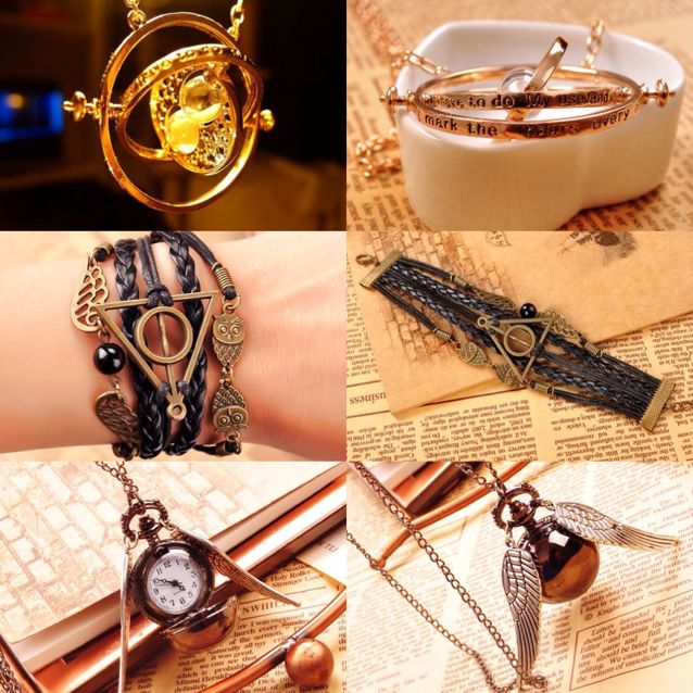 Harry Potter Time Turner Bracelet Snitch Sorcerer S Stone Deathly Hallows Resurrection Stone Dumbledore S Army Necklace Everything Else On Carousell
