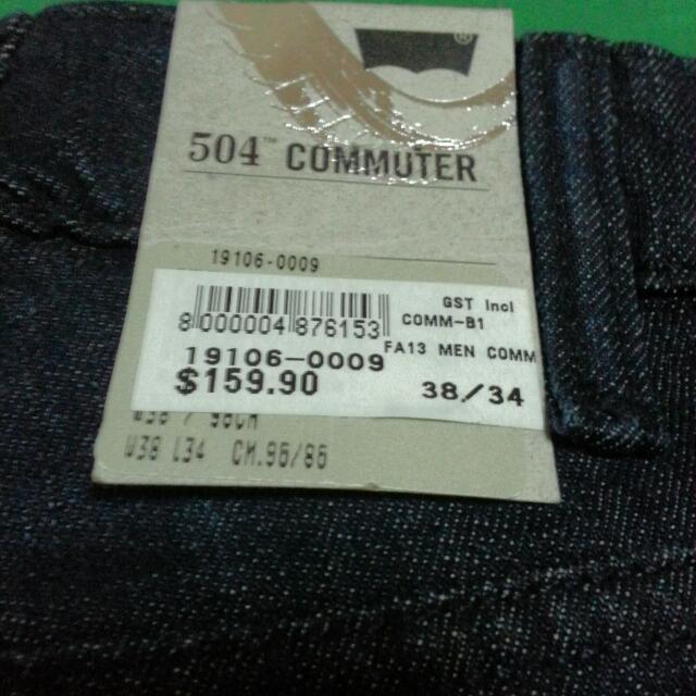 LEVI'S 504 Commuter Regular Straight Fit (Mens), Men's Fashion, Bottoms,  Jeans on Carousell