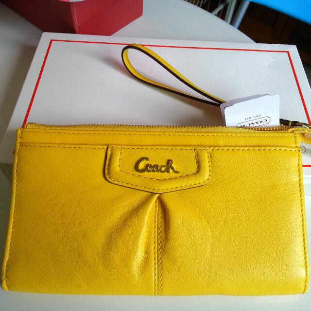 coach lemon wallet