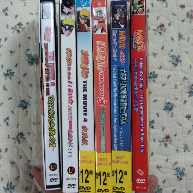Wallpaper Naruto Movie Dvd Set Of 6 Entertainment J Pop On Carousell HD